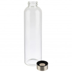 Fľaša na pitie To Go To Go Ø 7 cm, výška: 26,5 cm, 0,75 l, sklo/nerez
