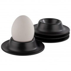 Stojan vajce set 4 ks Ø 8,5 cm, výška: 2 cm melamín farba čierna