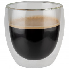 Pohár káva TWINZ dvojité steny 2 ks Ø 8,5 cm, výška 8,5 cm, 230 ml, sklo