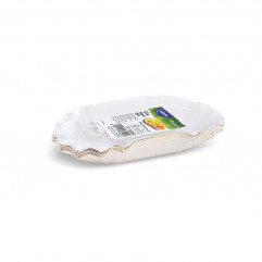 Papierová miska (FSC Mix) oválna biela 17,5 x 10 x 3 cm [10 ks]