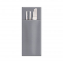 Obrúsok CutleryStar 2vrstvý šedý 38 x 32 cm [50 ks]