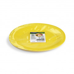 Papierový tanier (FSC Mix) žltý Ø23cm [10 ks]