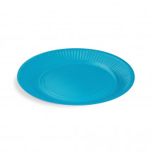 Papierový tanier (FSC Mix) svetlomodrý Ø23cm [10 ks]