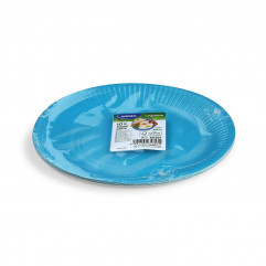 Papierový tanier (FSC Mix) svetlomodrý Ø23cm [10 ks]