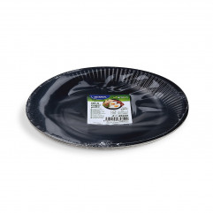 Papierový tanier (FSC Mix) čierny Ø23cm [10 ks]