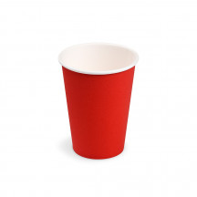 Papierový pohár (FSC Mix) červený Ø74mm 240ml [10 ks]
