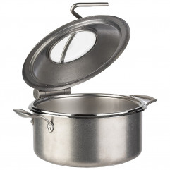 Chafing Dish ORBIT, 4-dielny set Ø 39,5 cm, výška: 17,5 cm, 4 l, nerez/sklo, vintage